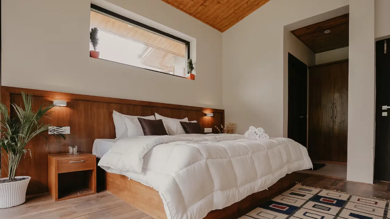 Corner Wooden Room